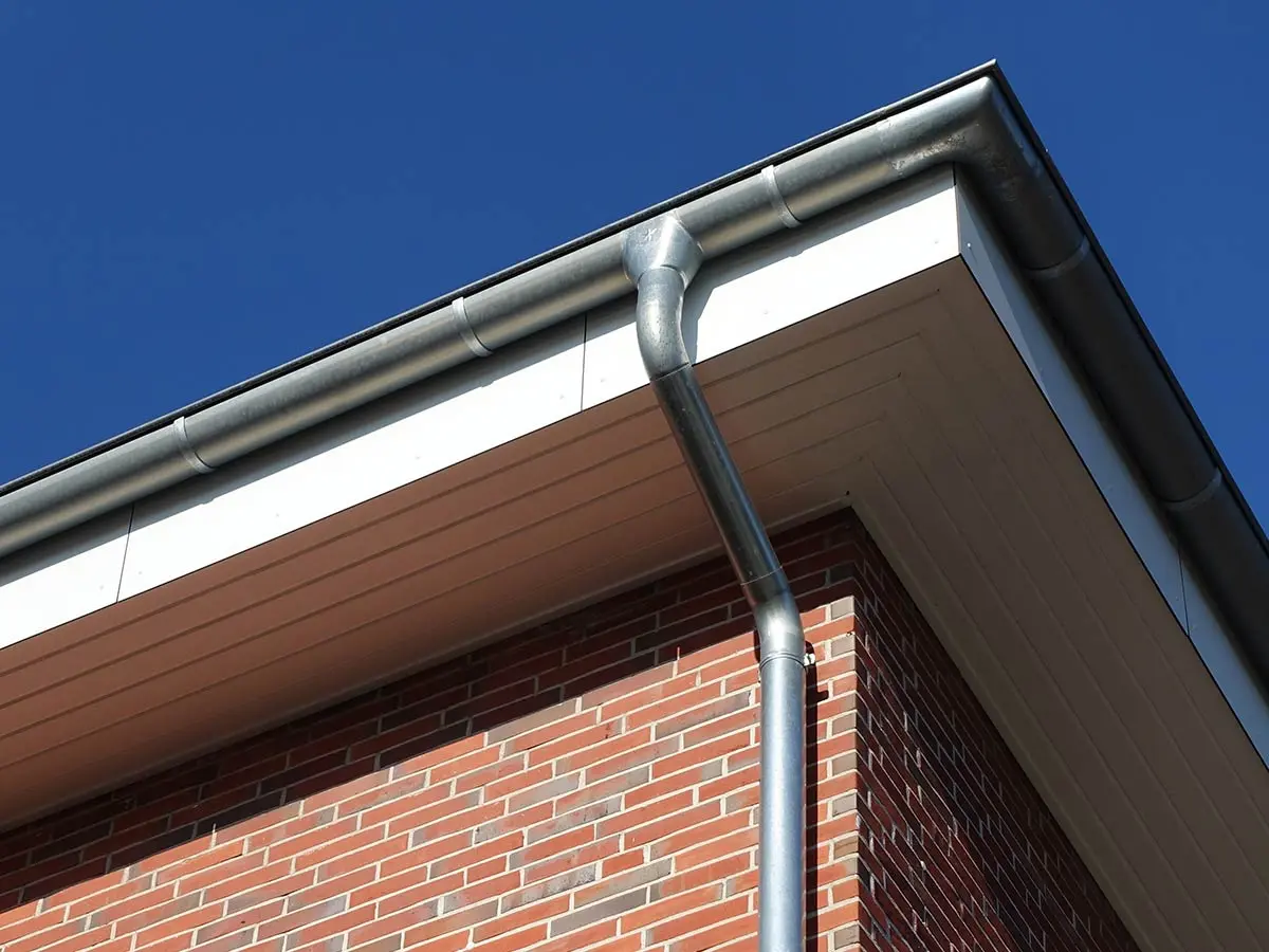 uPVC fascia and soffit boards fitted along a roofline by JRS Group Ltd in Surrey