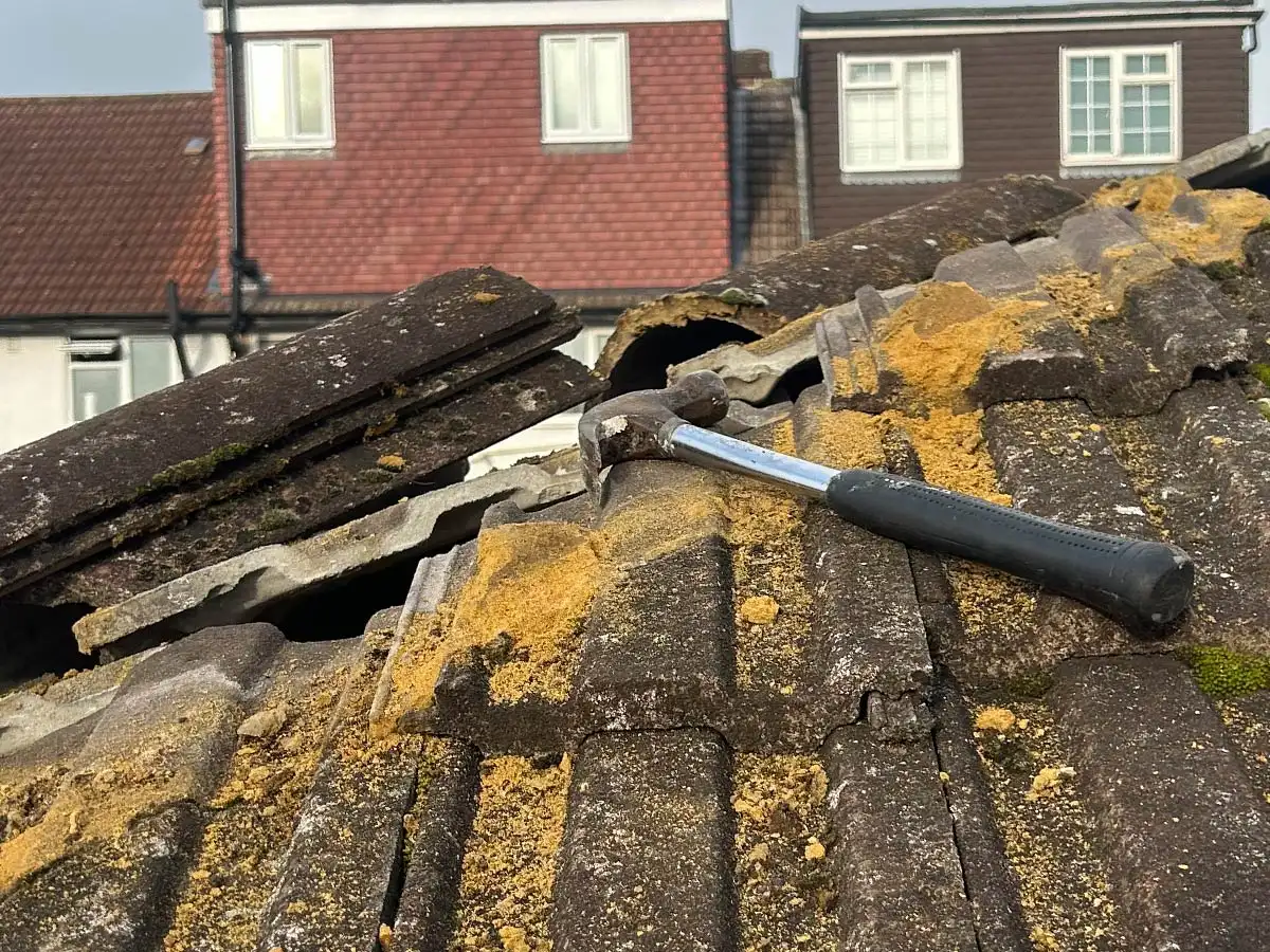 Roof repair work by JRS Group Ltd in Sutton